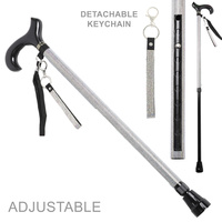 UNISEX CRYSTAL RHINESTONE ADJUSTABLE WALKING DERBY JEWELED CANE